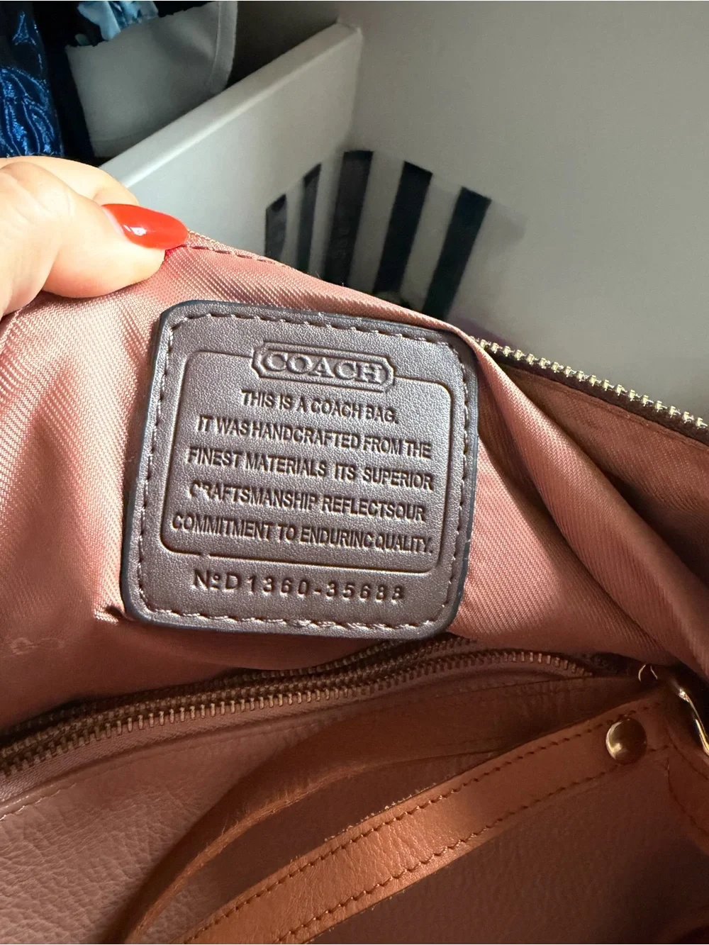 Coach Brown Signature Canvas Satchel with Dark Brown Leather Trim